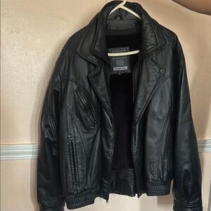 Men's Black Leather Jacket